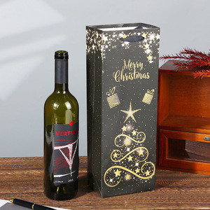 Bán Buôn Tùy Biến Trà Jar Bao Bì Túi Giấy Mua Sắm Di Động Rượu Vang Đỏ Bao Bì Giấy Rượu Vang Túi Với Xử Lý - Product Image 2