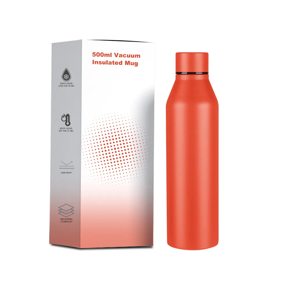In stock 32oz/40oz keep hot and cold white/black double wall stainless steel water bottle