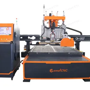 New production machine wood milling router 3 Axis vacuum table CA-1937atc CNC Router with Blade Saw
