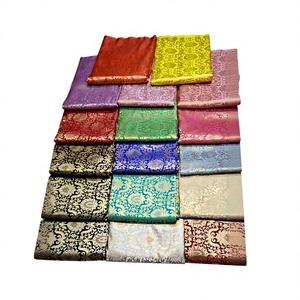 Tela Brocada de Seda Jacquard de Peso Medio Premium, 200g/m², con Textura Rica, para Vestidos de Novia y Colección de Moda Femenina - Product Image 1
