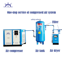 Compresseur d'air à vis de sablage personnalisé en usine compresseur d'air silencieux elgi textile auto lourd 50 litres
