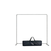 Support de bannière en tissu tendu lavable pour scènes, installation rapide, en aluminium, diverses murs de fond pour banquets et événements
