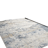 Area Rug 8x10 Abstract Large Soft Indoor Washable Polyester Machine Made Neutral Modern Low Pile Farmhouse Beige Blue Living