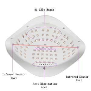 Lampe UV LED professionnelle Sun X23 MAX pour séchage des ongles, 81 LED, capteur automatique, outil de manucure pour salon, lampes électriques pour séchage du vernis gel - Product Image 6
