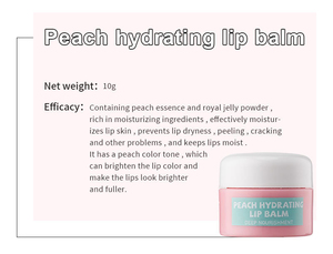 Ensemble de soins pour <span class=keywords><strong>les</strong></span> lèvres à base de plantes en gros Crème hydratante nourrissante Baume à lèvres Masque Gommage à bulles Vitamine C Pêche biologique - Product Image 4