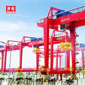 Gru a portale su rotaie per container da 60 tonnellate con PLC e avvolgicavo per uso esterno - Product Image 3