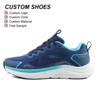 VEILISR Chaussures pour hommes Nouvelles baskets de sport en tricot respirant Baskets pour hommes Chaussures de marche épaisses Chaussures de course Baskets personnalisées pour hommes