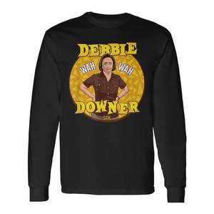 Debbie Downer Snl Camiseta negra de manga larga para adultos, talla pequeña - Product Image 1