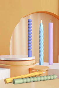 Chất lượng cao sáp đậu nành Swirl nến cho trang trí nội thất bán buôn DỪA SÁP trụ cột nến dính với Chính Tả màu xoắn thiết kế - Product Image 6