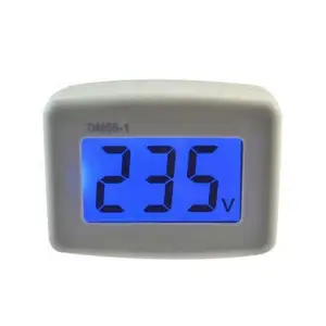 Hot DM55-1 Blue LCD digital Volt Voltage Meter led AC 100-300V US Plug