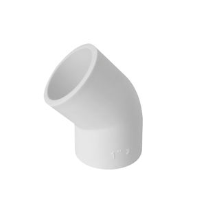 Raccords de tuyauterie à bas prix <span class=keywords><strong>PVC</strong></span> ASTM D1785/2466 Sch <span class=keywords><strong>80</strong></span> 1/2 45 degrés <span class=keywords><strong>coudes</strong></span> pour plomberie - Product Image 1