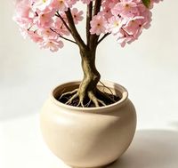 130cm Künstlicher Kirschblütenbaum Hochwertige Simulationsblumen Hochzeits- und Partydekoration Innenbereich Immergrüne Valentinstag-Dekoration