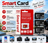 Carte Mini SD 32 Go 64 Go 128 Go 256 Go U3 V30 Haute Vitesse, Carte TF Personnalisable avec Logo OEM pour Caméra de Tableau de Bord et Vidéosurveillance