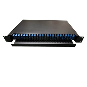 Boîtier de terminaison coulissant SC/APC, UPC 2:24 <span class=keywords><strong>1</strong></span>:48Core, type tiroir, 1U 19'', panneau de brassage fibre optique <span class=keywords><strong>48</strong></span> ports pour montage en rack - Product Image 5