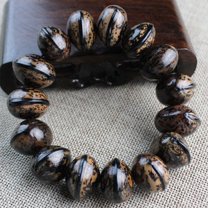 Bodhi Seed Prayer <b>Beads</b> <b>Bracelet</b> 15mm 15 Pieces Wooden Fish Shape Ethnic Style Religious Jewelry for <b>Men</b> - Product Image 2