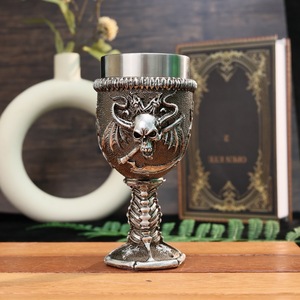 Cáliz Garra Dragón Cráneo Acero Inoxidable Copa Medieval Halloween Vino <span class=keywords><strong>Cerveza</strong></span> Gótica Jarra Fiesta Regalo 200ml - Product Image 6