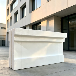 Bande de finition décorative moderne en mousse EPS ignifuge, imperméable et écologique pour le moule de coffrage en béton extérieur de villas et hôtels - Product Image 4