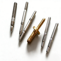 Tornillos de interfaz para palo de billar, accesorios de unión roscados de acero inoxidable, procesados en torno CNC