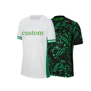 定制泰国优质足球衫尼日利亚国家队主场/客场成人足球衫出售足球运动服