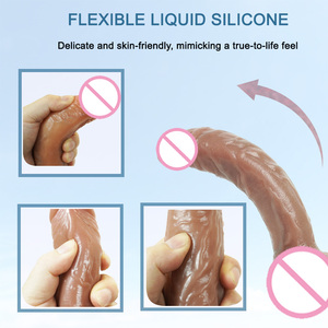 Dildo Realistico in Silicone Trasparente 610g per Masturbazione Maschile e Femminile - Product Image 2