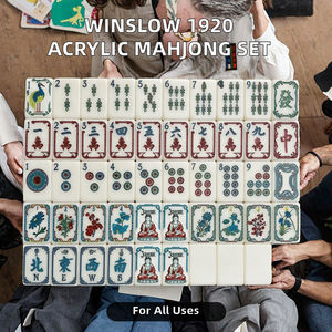 Jeu de Mahjong Américain de Luxe en Acrylique Winslow 1920 pour 4 Joueurs – Divertissement Adulte - Product Image 2