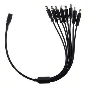 8-Output <b>Power</b> Splitter For Surveillance Cameras 12V <b>DC</b> Adapter <b>Cable</b> Splitter Connector - Product Image 2