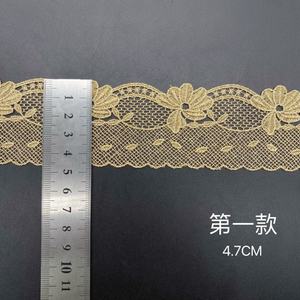 Produk baru aksesori pakaian: hiasan renda poliester emas untuk tekstil rumah. Hiasan renda renda renda Lolita. - Product Image 2