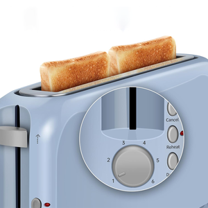 <span class=keywords><strong>Grille</strong></span>-<span class=keywords><strong>pain</strong></span> fin à <span class=keywords><strong>2</strong></span> tranches avec fente longue <span class=keywords><strong>et</strong></span> large, <span class=keywords><strong>grille</strong></span>-<span class=keywords><strong>pain</strong></span> à fente longue adapté aux bagels <span class=keywords><strong>et</strong></span> aux pains artisanaux, 6 réglages de couleur, réchauffage - Product Image 3