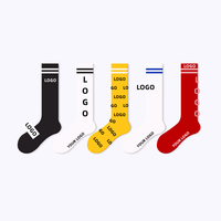 Chaussettes unisexes en coton/polyester en gros, bon marché, pour hommes et femmes, bas bon marché