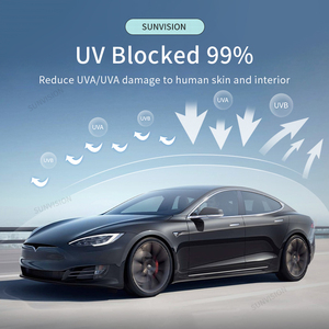 Film de sécurité <span class=keywords><strong>auto</strong></span>-cicatrisant PET 4 mil, anti-éclats, film teinté pour vitres de voiture, rouleau en céramique nano, clair foncé, isolation thermique, anti-reflet - Product Image 5