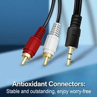 Câble vidéo pour écran d'ordinateur portable audio Hifi Av Europe 6/7/8 lignes CC Oscm pour RCA Aux 3,5 mm Pologne Slovaquie Allemagne Egygold Câble séparateur