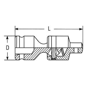 HEYCO 06601001036 Swivel <b>Universal</b> <b>Joints</b>, 1" - Product Image 2
