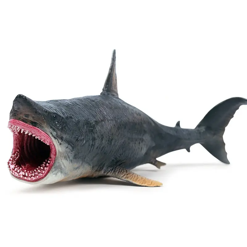 その他の子供向けシミュレーション海洋生物動物モデルメガロドンリアルプラスチックおもちゃサメ