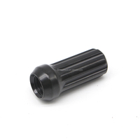 Tuerca de rueda de acero negro M14x1.5 de 2 pulgadas de altura, 7 estrías, Grado 6.8, ajuste universal, 51 mm, prueba de pulverización salina de 72 horas