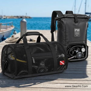 Bolsa para Equipo de Buceo, Bolsa de Malla para Regulador de Buceo, Mochila Sumergible Impermeable IP68, para Aletas de Natación, 1000D Cordura - Product Image 2