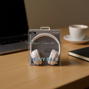 Cuffie Bluetooth Gtby CA038 con bassi potenti, auricolari stereo wireless per musica e chiamate - Product Image 3