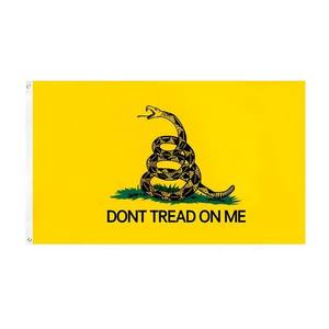 Bandiera Gadsden <span class=keywords><strong>Snake</strong></span> 100% Poliestere 3x5ft in Offerta, Bandiera Americana 'Don't Tread on Me' Gialla - Product Image 1