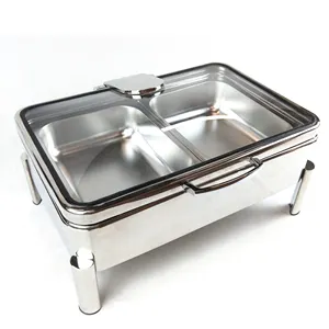YITIAN Explosion Buffet Food Stand Chafing Dish Gn Pans 201 Stainless Steel Buffet Set