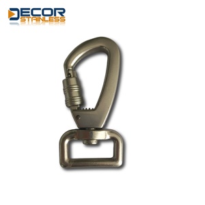 Crochets de sécurité robustes en métal pour chien, fermoir à boucle, crochets à ressort, 16 mm, 21 mm, crochet pivotant personnalisé pour chien - Product Image 4