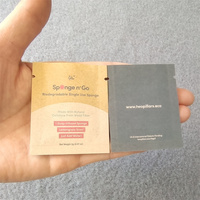 Impression personnalisée 100% sac pla biodégradable emballage alimentaire pochette en papier à fermeture éclair mini pochette