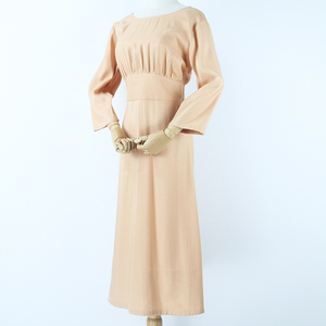 Yindian precio de fábrica ronda cuello vestido cinturón de cintura de botón con cremallera damas casual vestidos - Product Image 2
