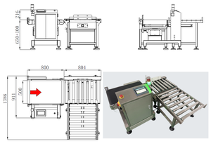 Machine de pesage et d'inspection en ligne pour cartons de grande taille, avec détection du poids et vérification du poids, pour l'emballage - Product Image 5