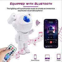 Lampe de nuit galaxie améliorée Astronaute Starry Nebula Moon Ceiling Sky Projector Light avec minuterie et télécommande