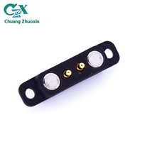 Imán de Resorte para Electrodomésticos Pequeños, Conector USB PCB con Orificio de Posicionamiento, Clasificación IP67, Paso de 2.8 mm, Contacto Magnético de Cobre de 2 Pines