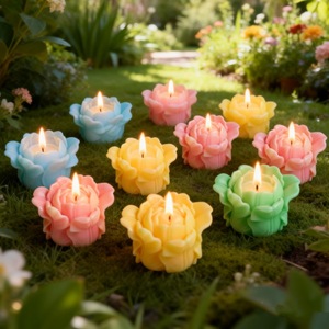 3D Tulip Silicone <b>Mold</b> For <b>Candle</b> Soap Making DIY Floral Craft Decoration <b>Mold</b> Customizable Shape Valentine'S Day Use - Product Image 3