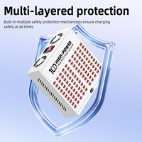 Chargeur de bureau USB 400W 5V 1A/2A/2.4A à 100 ports avec ventilateur et interrupteur, coque en fer, compatible US EU UK AU pour iPhone/Microphone/Tablette/Montre connectée