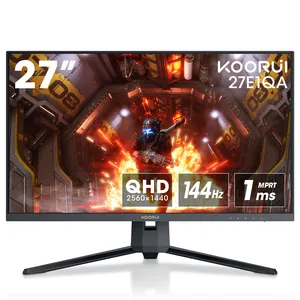 KOORUI 27inch Gaming Monitor 144Hz QHD(2560 x 1440p) 2K 1ms DCI-P3 Adaptive G-Sync FreeSync Premium Display