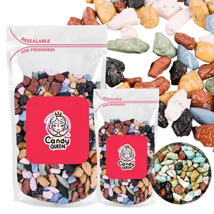 HACCP/BRC certificate wholesale custom private labels Halal snacks milk chocolate stones candy bean sweets