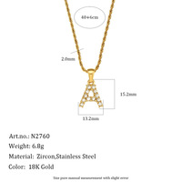 Colliers en acier inoxydable plaqué or 18 carats pour femmes