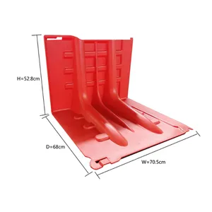 방수 홍수 방지 장벽 접이식 디포 도로 제어 물 보호 플라스틱 휴대용 접시 방어 플랩 매장 도어 실드